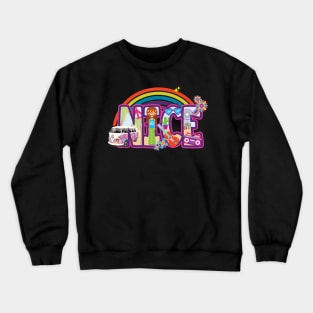 'Nice Graphic 70s Design' Awesome 70s Vintage Crewneck Sweatshirt